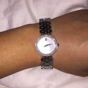 Authentic Movado mother of pearl watch